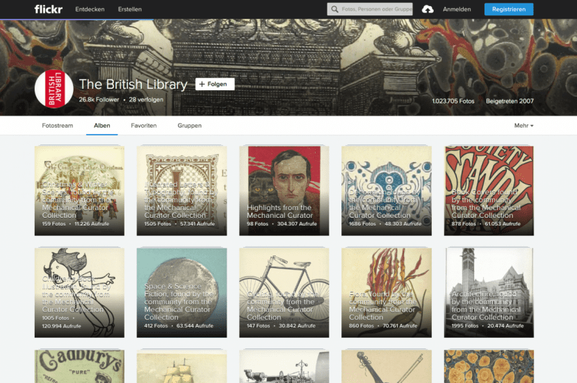 Werke der British Library auf flickr