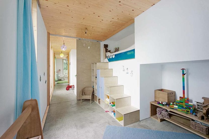 Kinderzimmer im Haus "Kleine Welle" (Foto: werk A architektur)