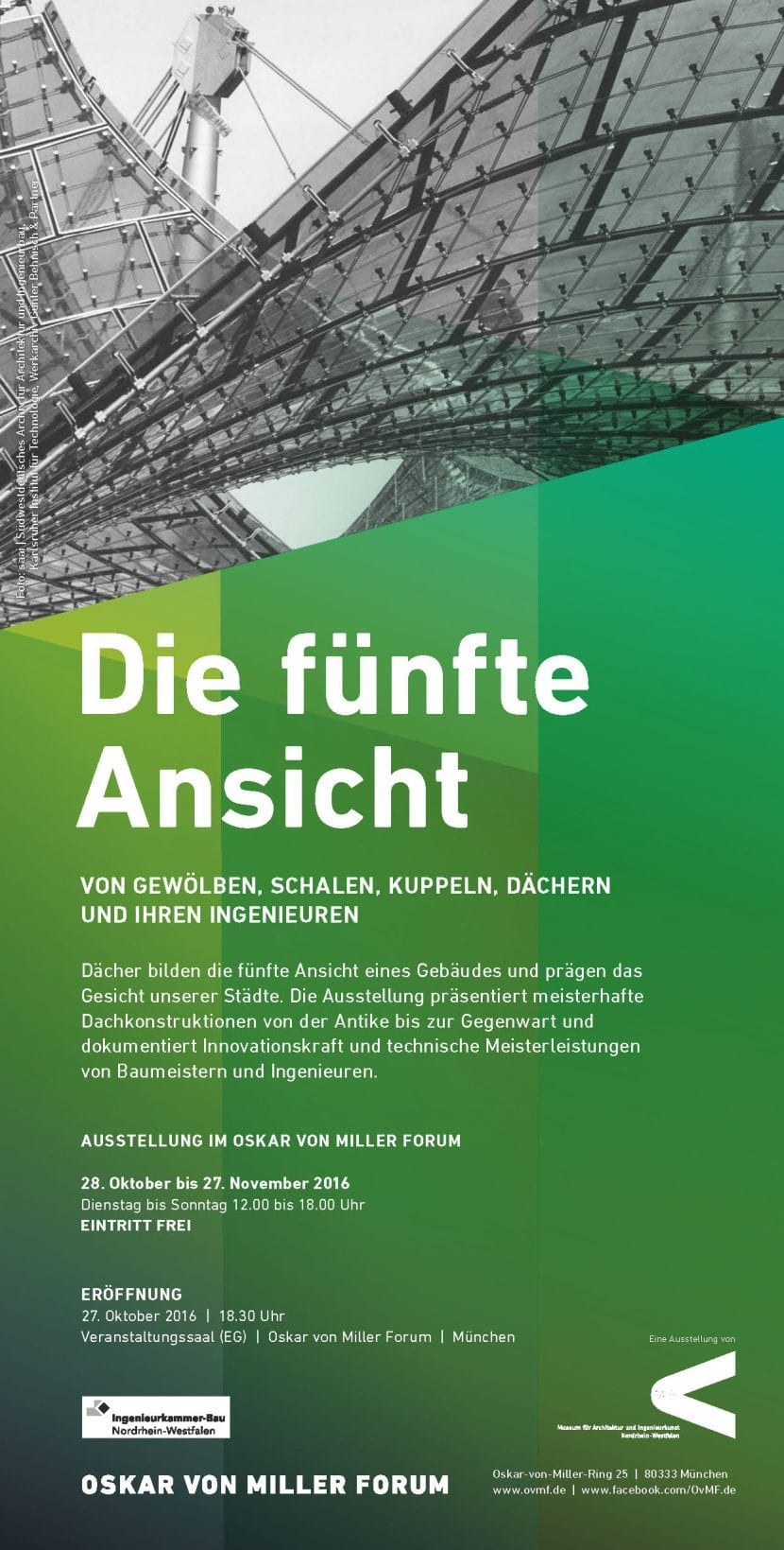 "Die fünfte Ansicht" im Oskar von Miller-Forum (Poster zur Ausstellung)