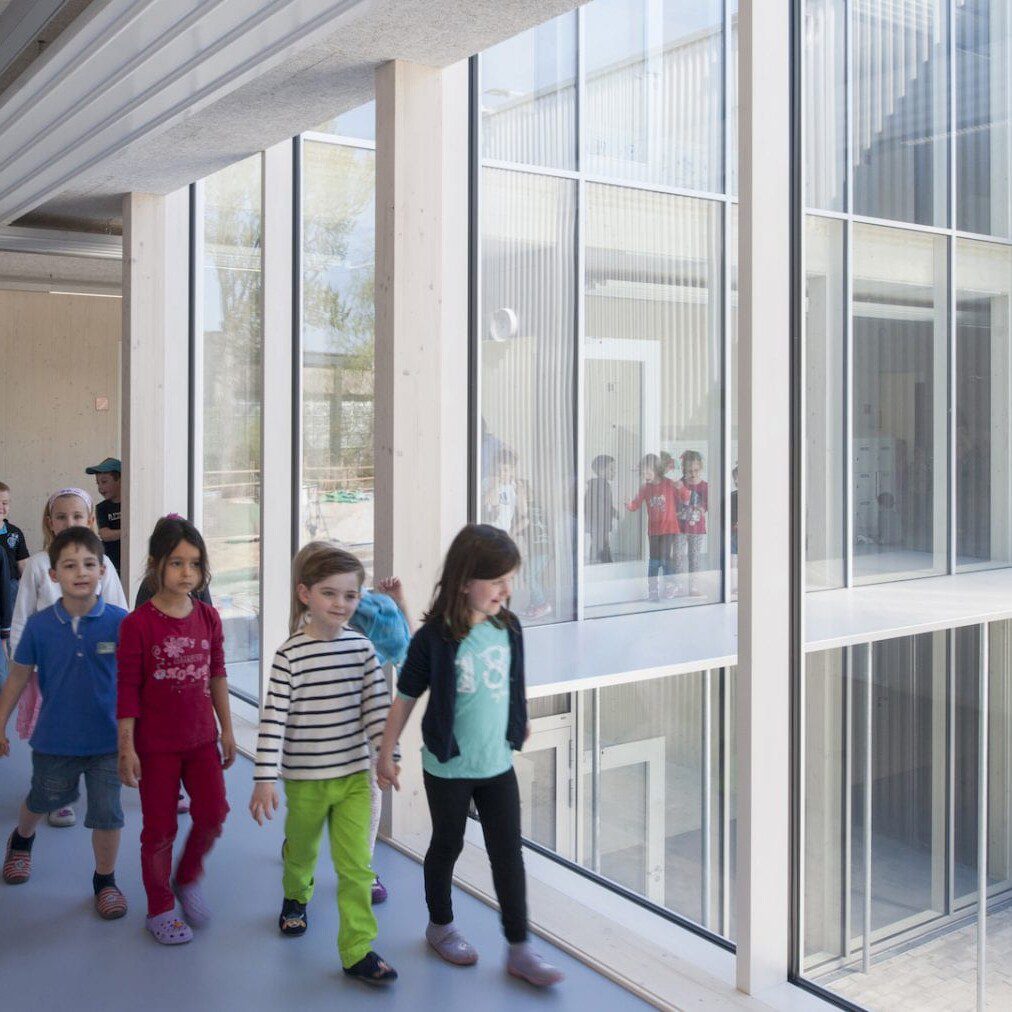 Erweiterung der Europäischen Schule in Frankfurt am Main, NKBAK Architekten (Foto: Thomas Mayer)