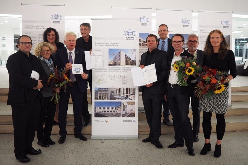 Preisverleihung Schulbaupreis NRW 2018, Fritz-Henßler-Berufskolleg, Dortmund (Foto SSP AG)