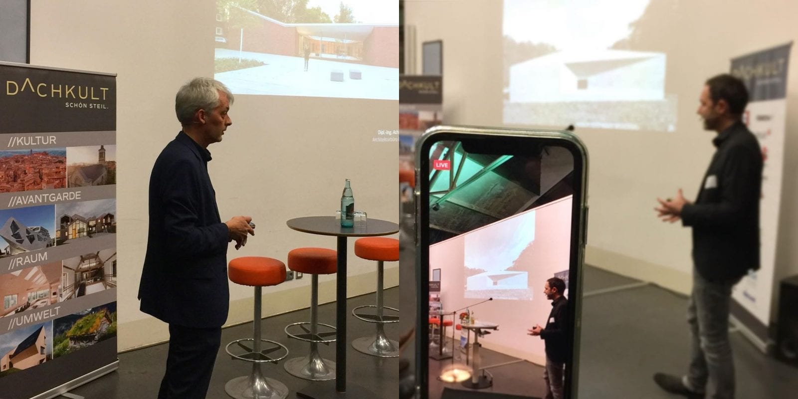 Die komplette Veranstaltung in Bochum (inkl. der Vorträge von Achim Pfeiffer und Prof. André Habermann, hier im Bild) wurden per Live-Stream auf Facebook übertragen. Fotos: Eric Sturm