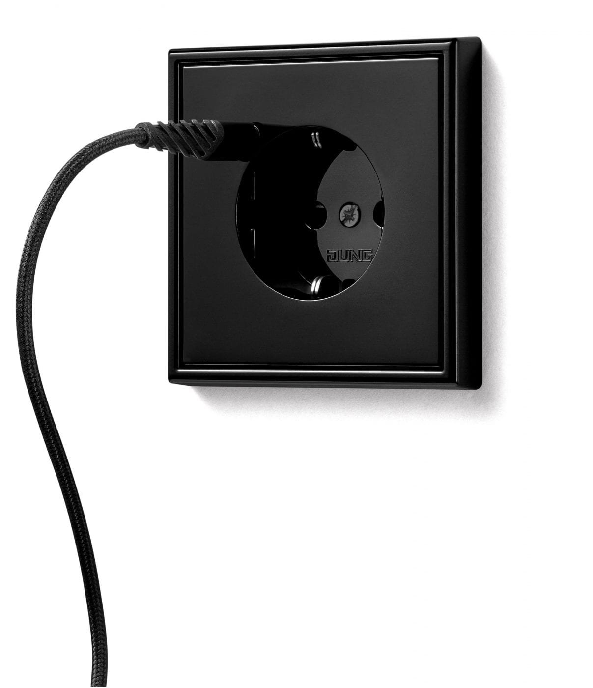 JUNG SCHUKO® Steckdose mit Single-USB-C-Anschluss und JUNG Quick Charge in LS 990 in Schwarz (Foto: JUNG)