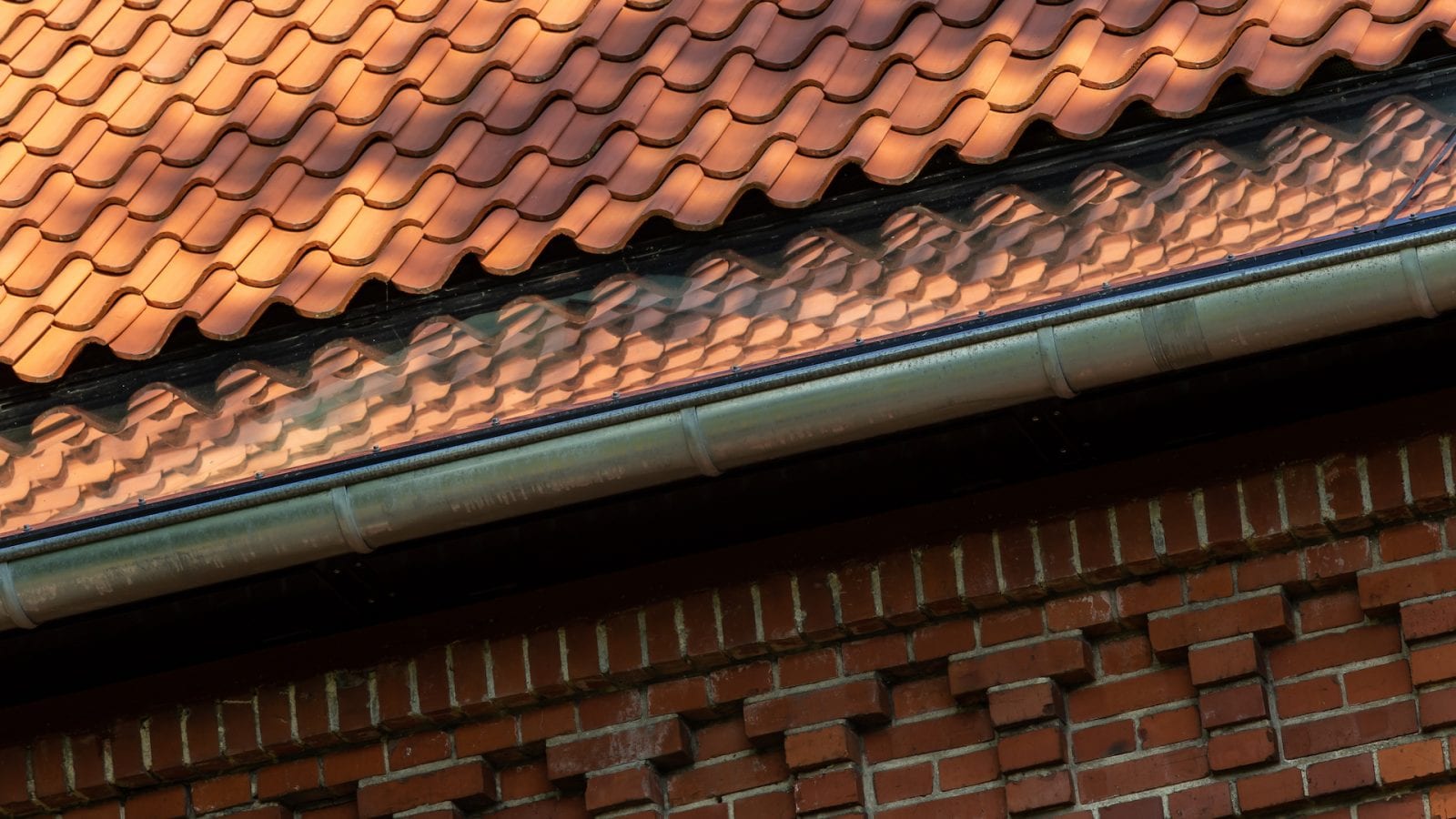 Die Verglasung ist etwas flacher als die Dachneigung angebracht und endet kurz vor der Regenrinne, wodurch eine bündiger Eindruck der Dachhaut entsteht (Foto: Andreas Schüring Architekten BDA)