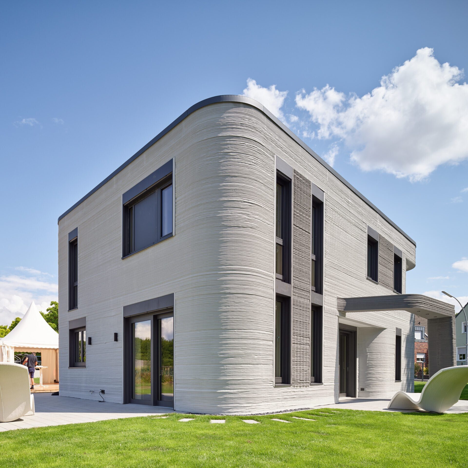Deutschlands erstes Wohnhaus aus dem 3D-Drucker (Foto: Peri)