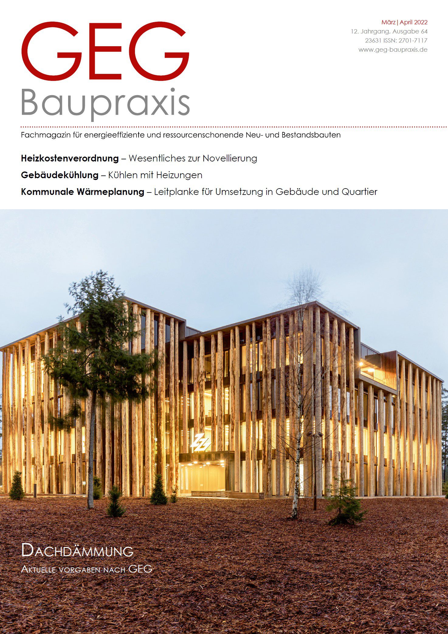Fachzeitschrift GEG Baupraxis, Ausgabe März/April 2022