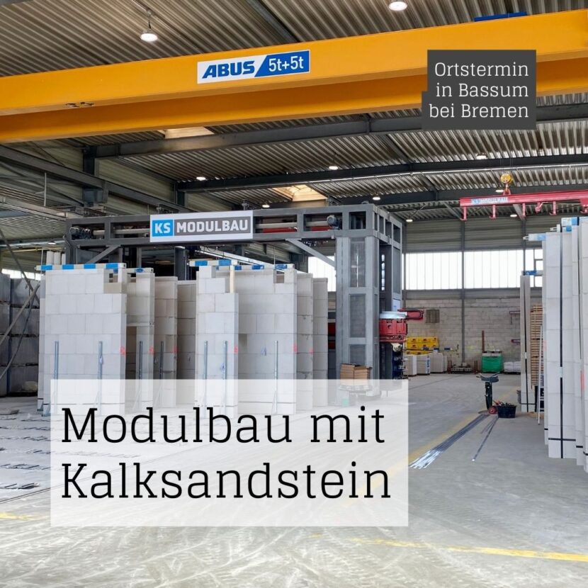 Produktion der Mauerwerkstafeln bei KS Modulbau in Bassum bei Bremen (Foto: Eric Sturm)