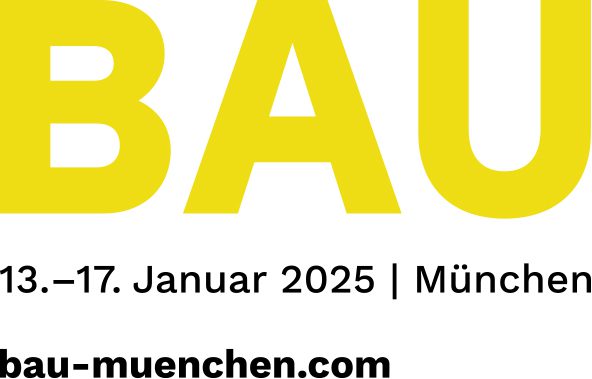 Die Fachmesse "BAU 2025" findet Mitte Januar 2025 auf dem Münchner Messegelände statt (Grafik: Messe München)