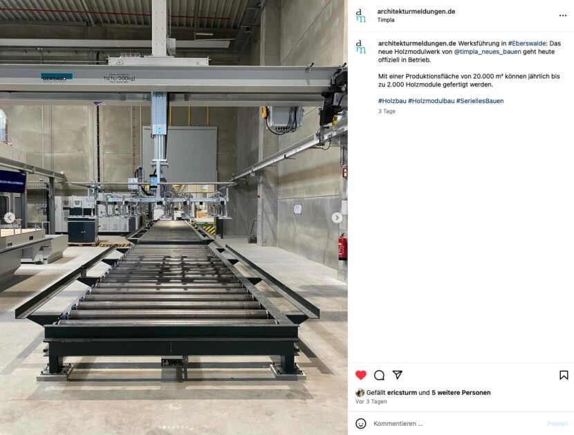 Die Modulbau-Fabrik in Eberswalde am Tag der Eröffnung – Fotos von Eric Sturm auf unserem Instagram-Kanal